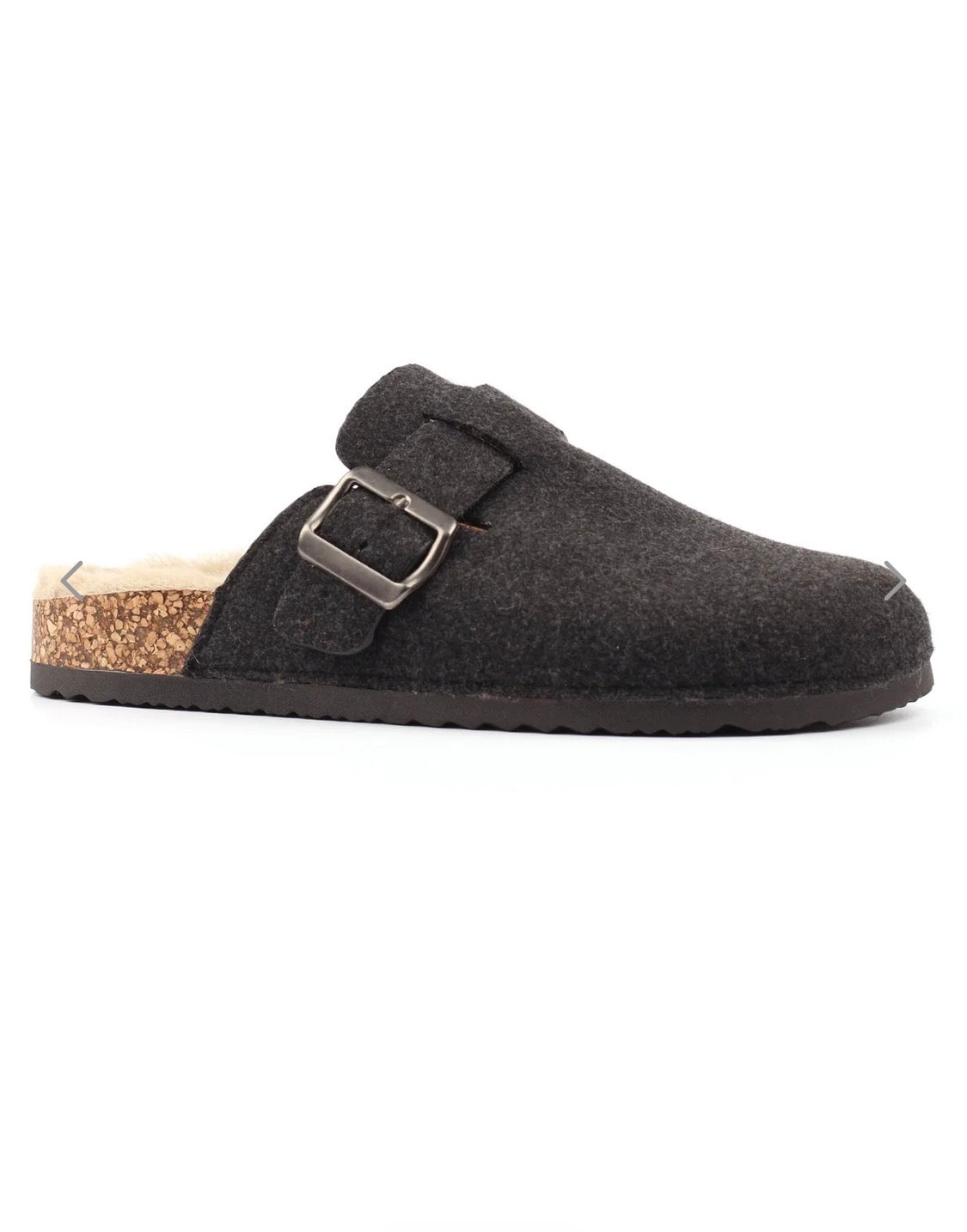 Lazy Dogz - 'Palmer' Dark Grey Mens Mule Slipper