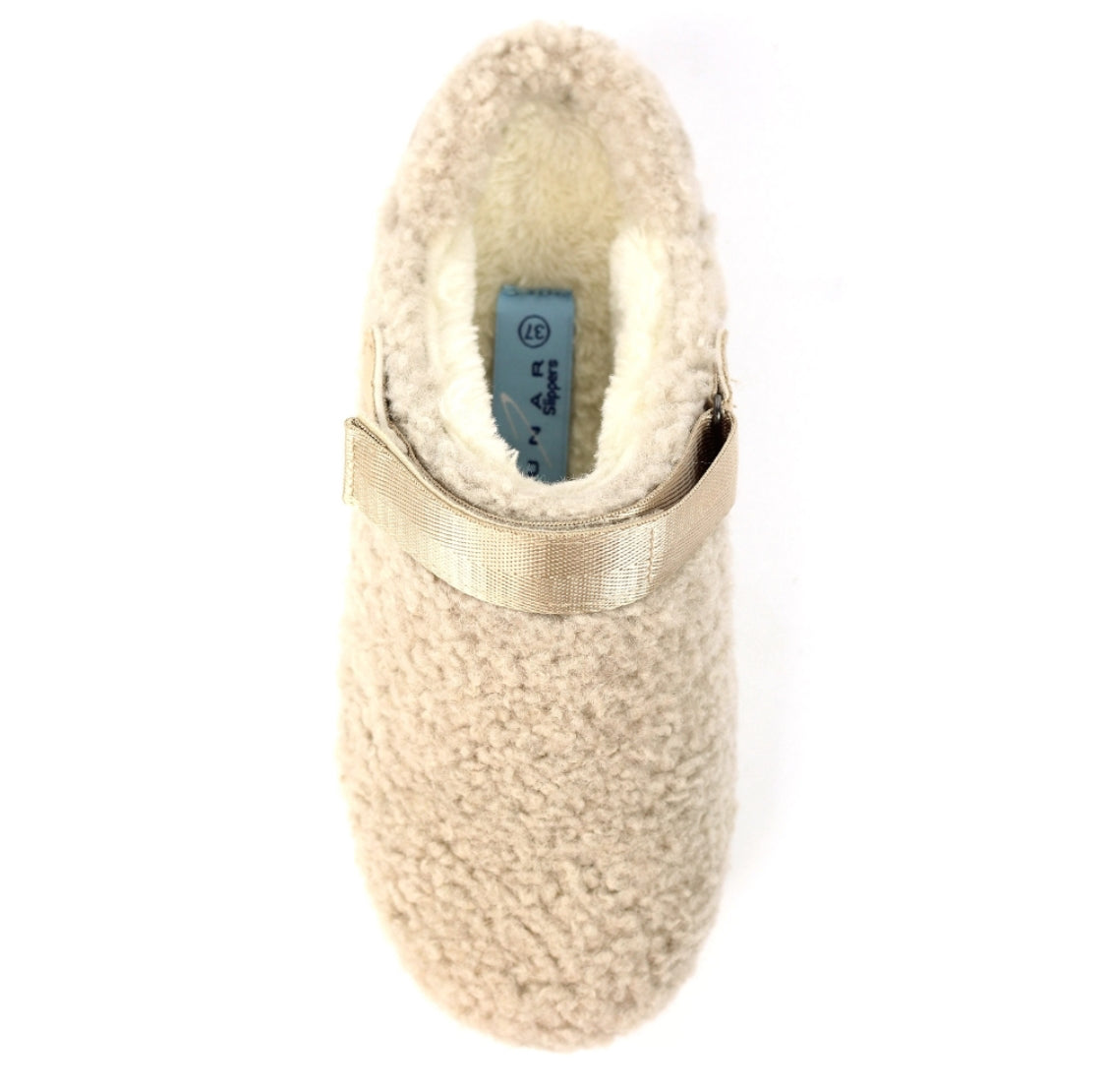 Lunar - 'Naples' Cream Teddy Slipper
