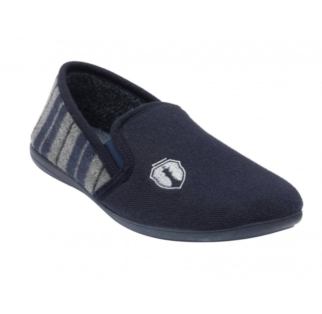 Lotus - 'Carlos' Navy Mens Slipper