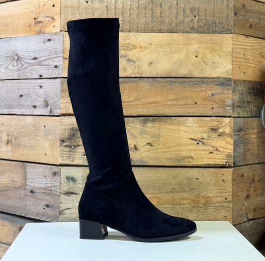 Patrizio Como - 'Emmetton' Black Suede Long Boot