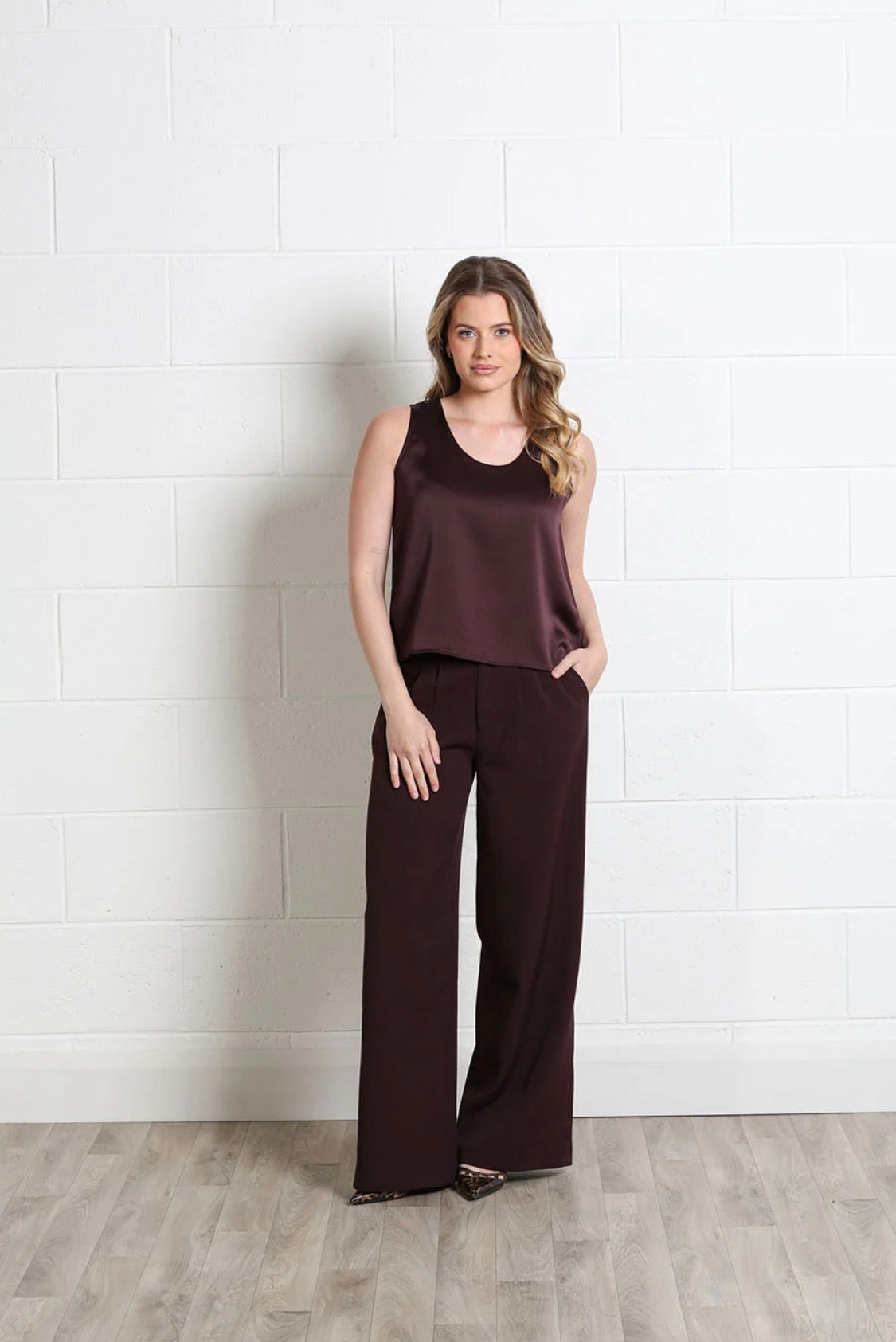 Rant & Rave - Emma Aubergine Top