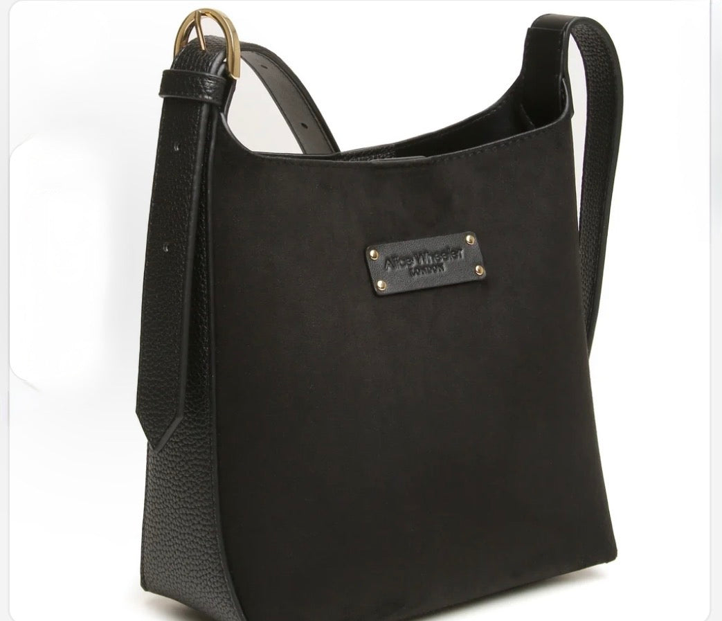 Alice Wheeler - Kensington Black Suede Mini Hobo