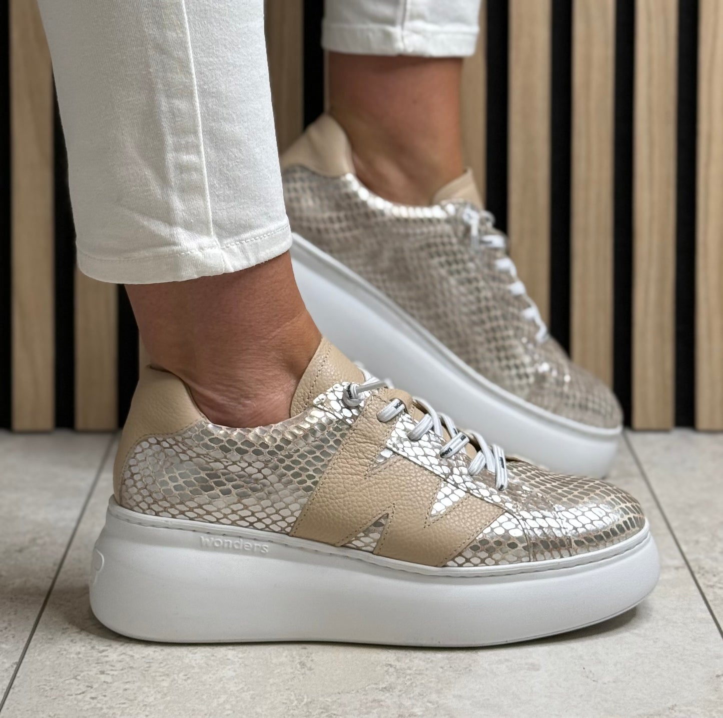 Wonders - A-2650 Maya/Champagne/Wild/Beige Trainer