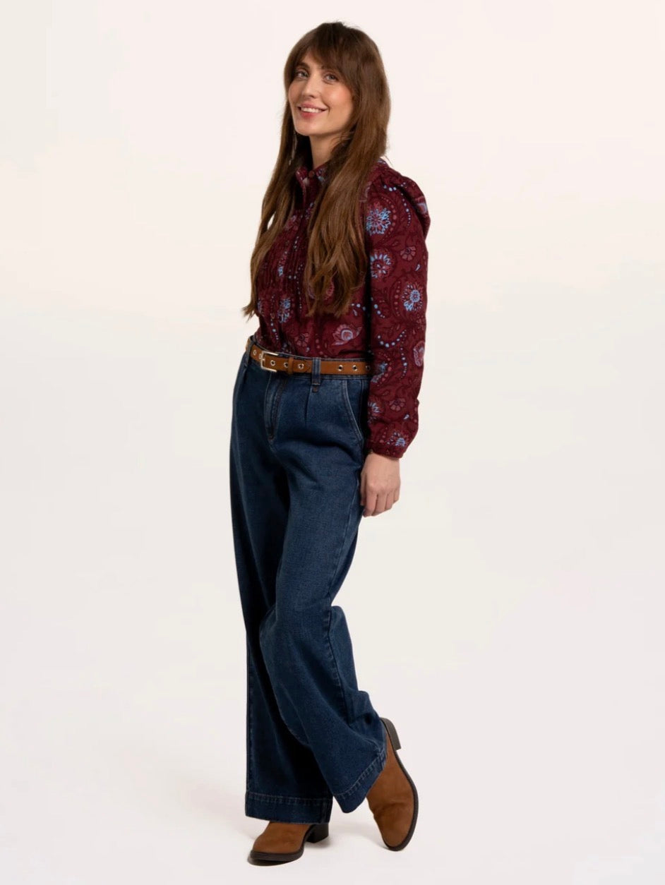 Brakeburn - Burgundy ‘Rania Blouse