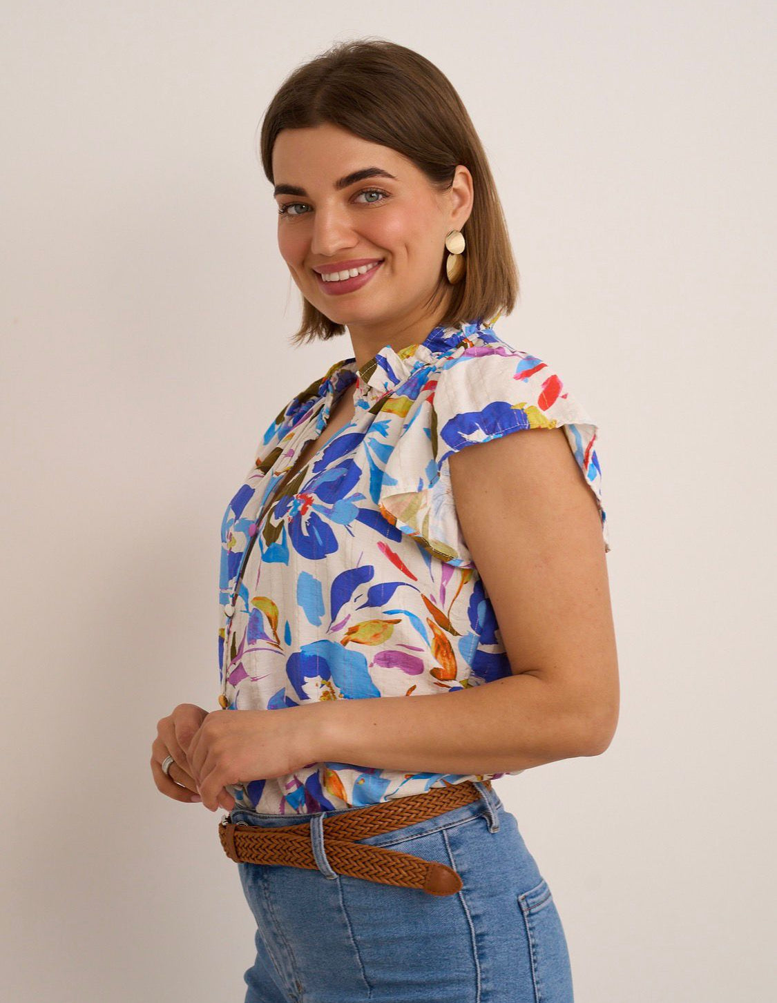 Floral Sleeveless Top