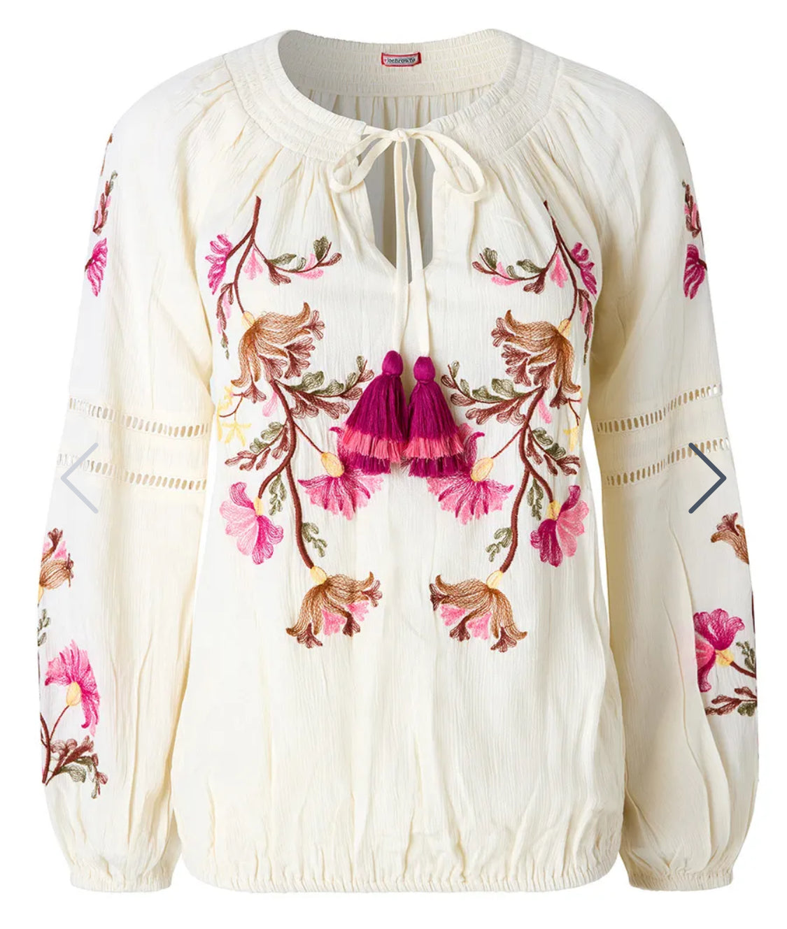 Joe Browns - Sunset Skies Embroidered Peasant Top