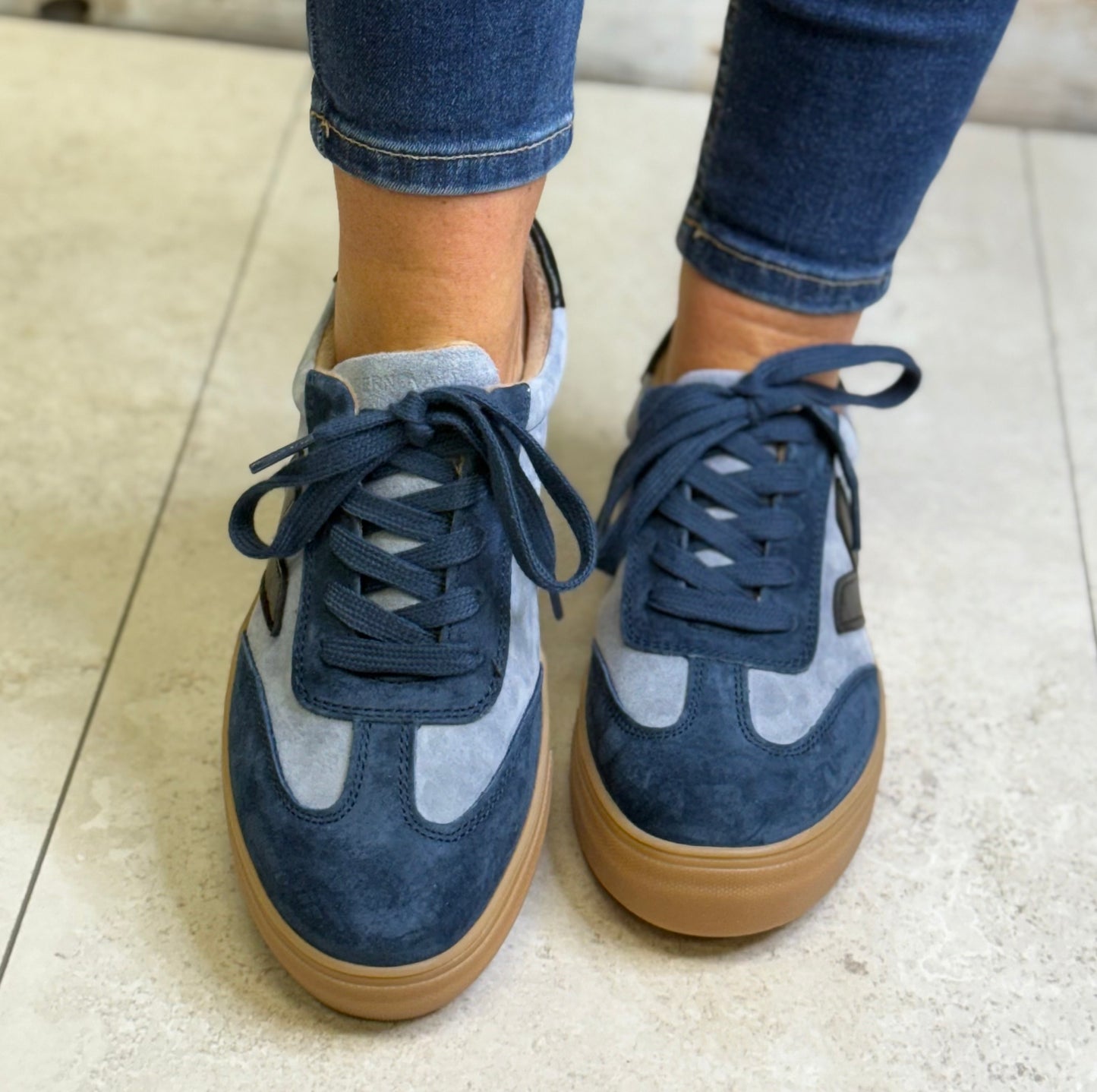 Drilleys- 'Ninety' Double Denim Trainer