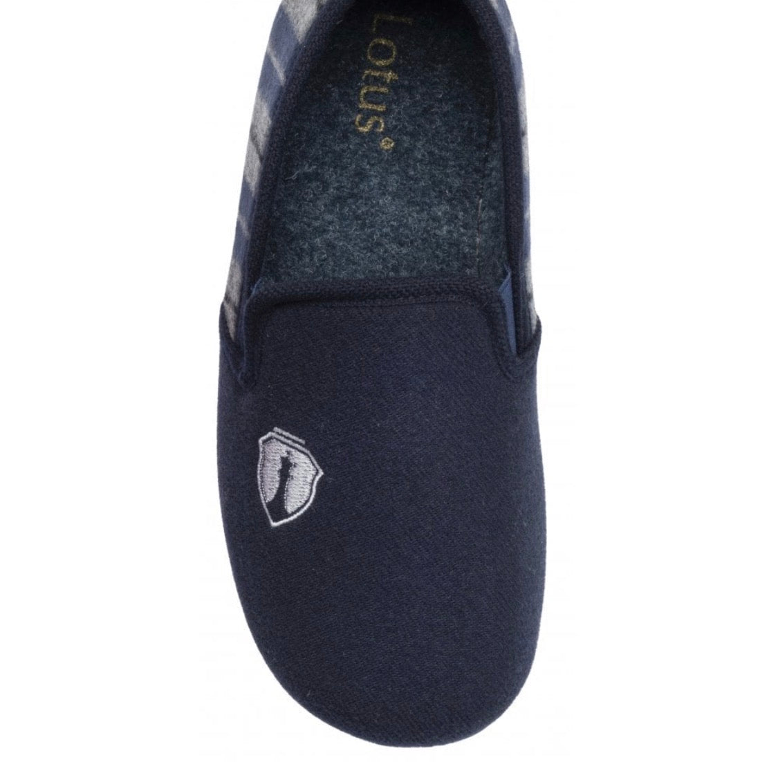Lotus - 'Carlos' Navy Mens Slipper