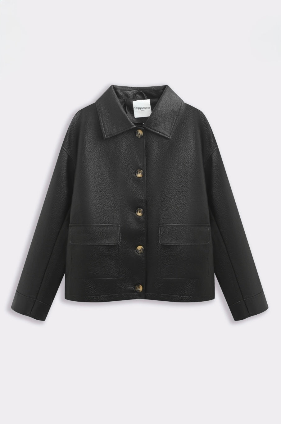 Black Faux Leather Jacket