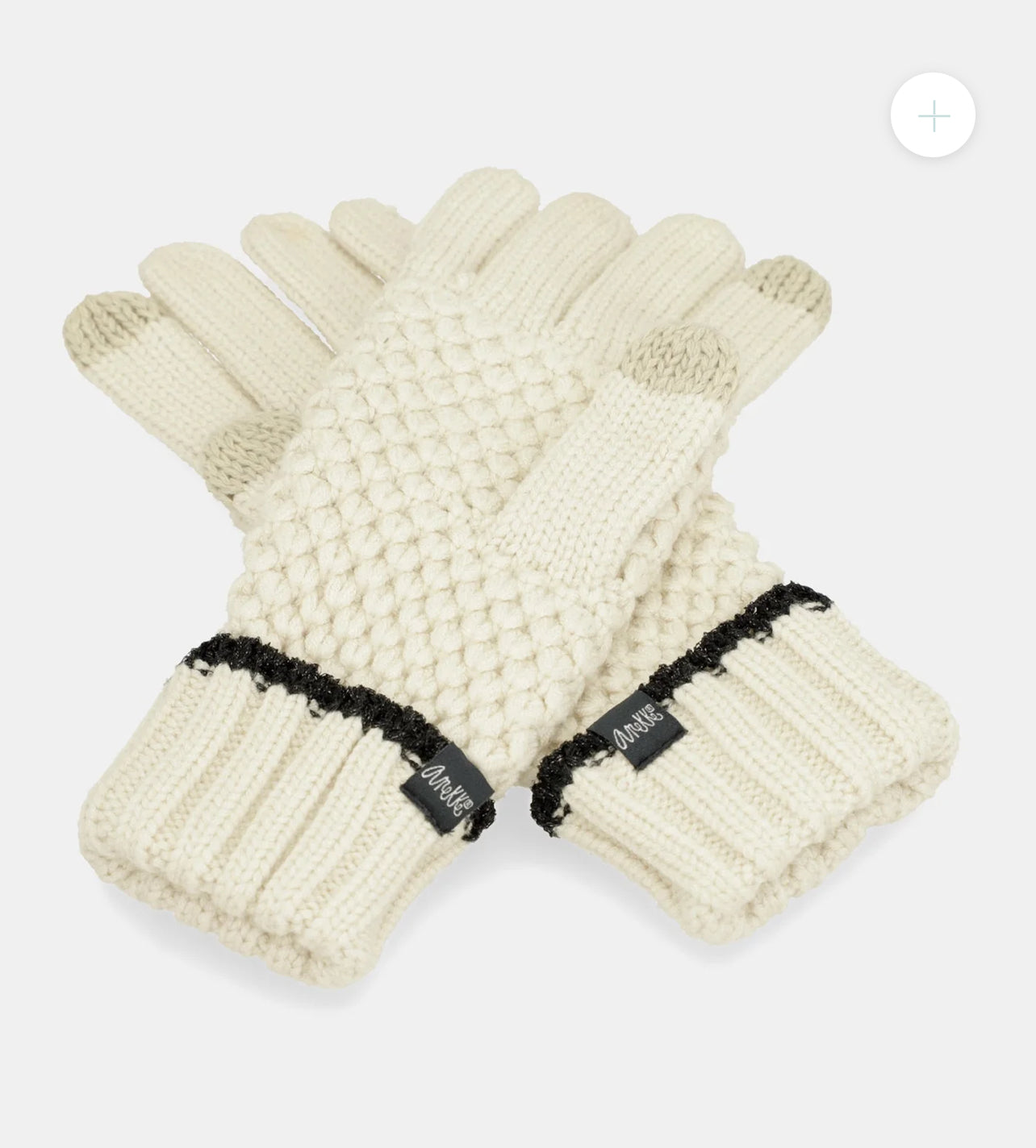 anekke - Cream Knitted Gloves