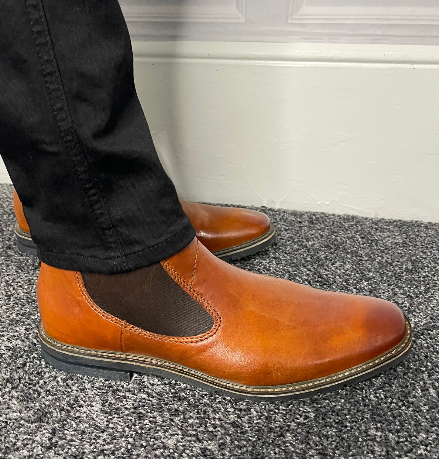 Bugatti - Cognac Leather Chelsea Boot