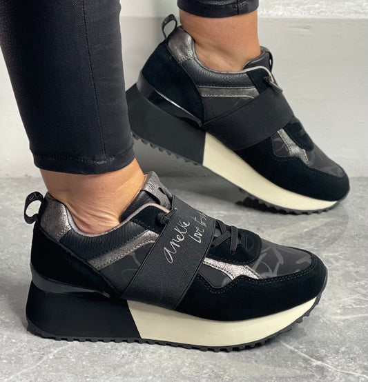 anekke - ‘Urban ’ Black Trainer