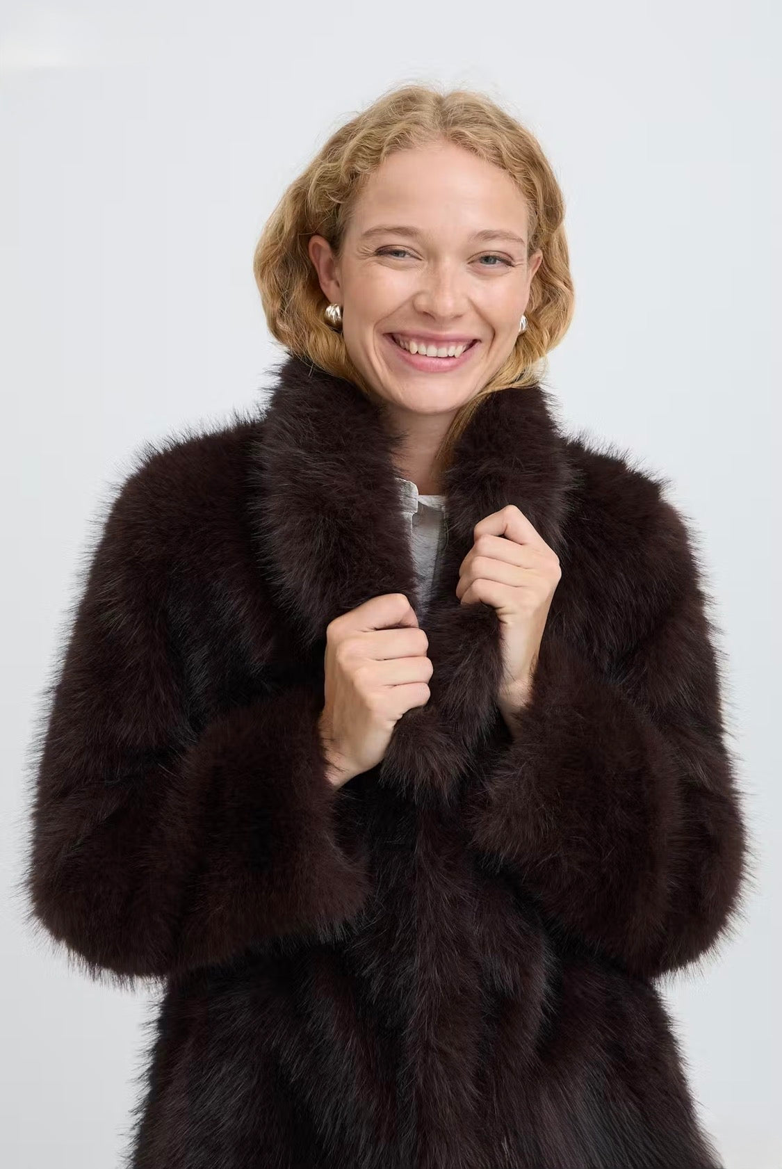 b.young - ‘BYAKAJA’ Faux Fur Ling Coat