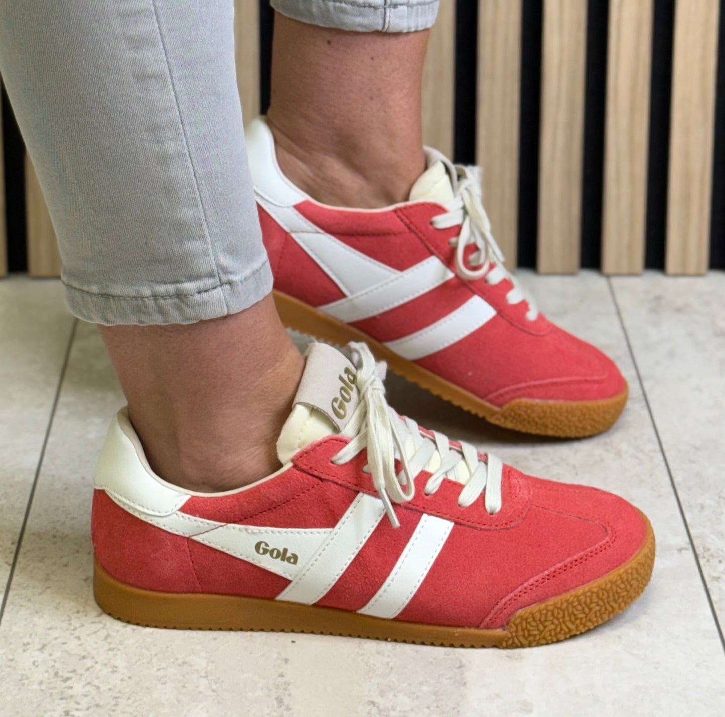 Gola - ‘Elan' Coral/White Trainer
