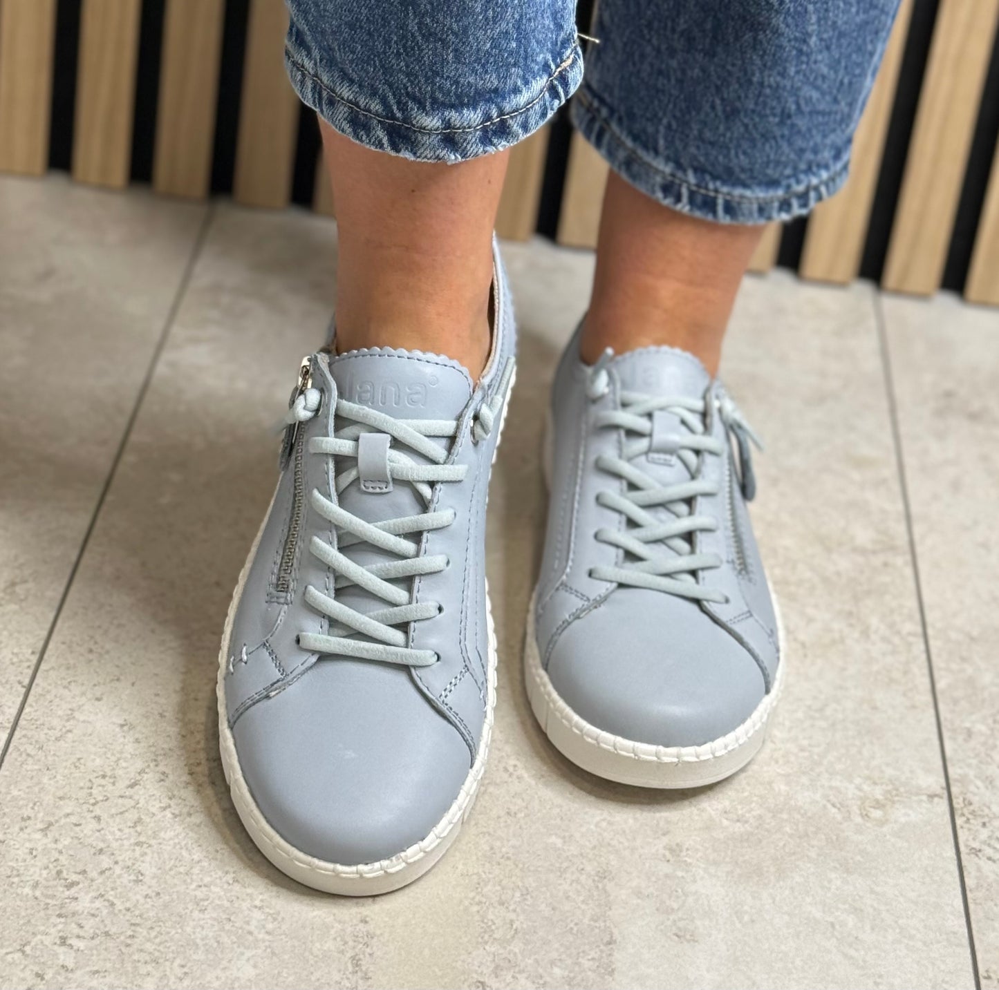 Jana - Light Blue Lightweight Trainer