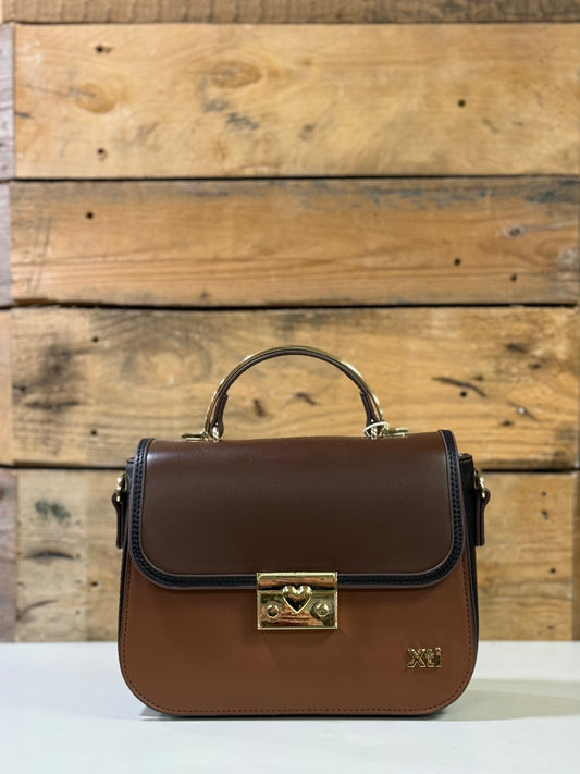 Xti - Brown Combo Handbag (184505)