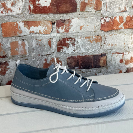 Lotus - 'Rimini' Blue Casual Leather Shoe