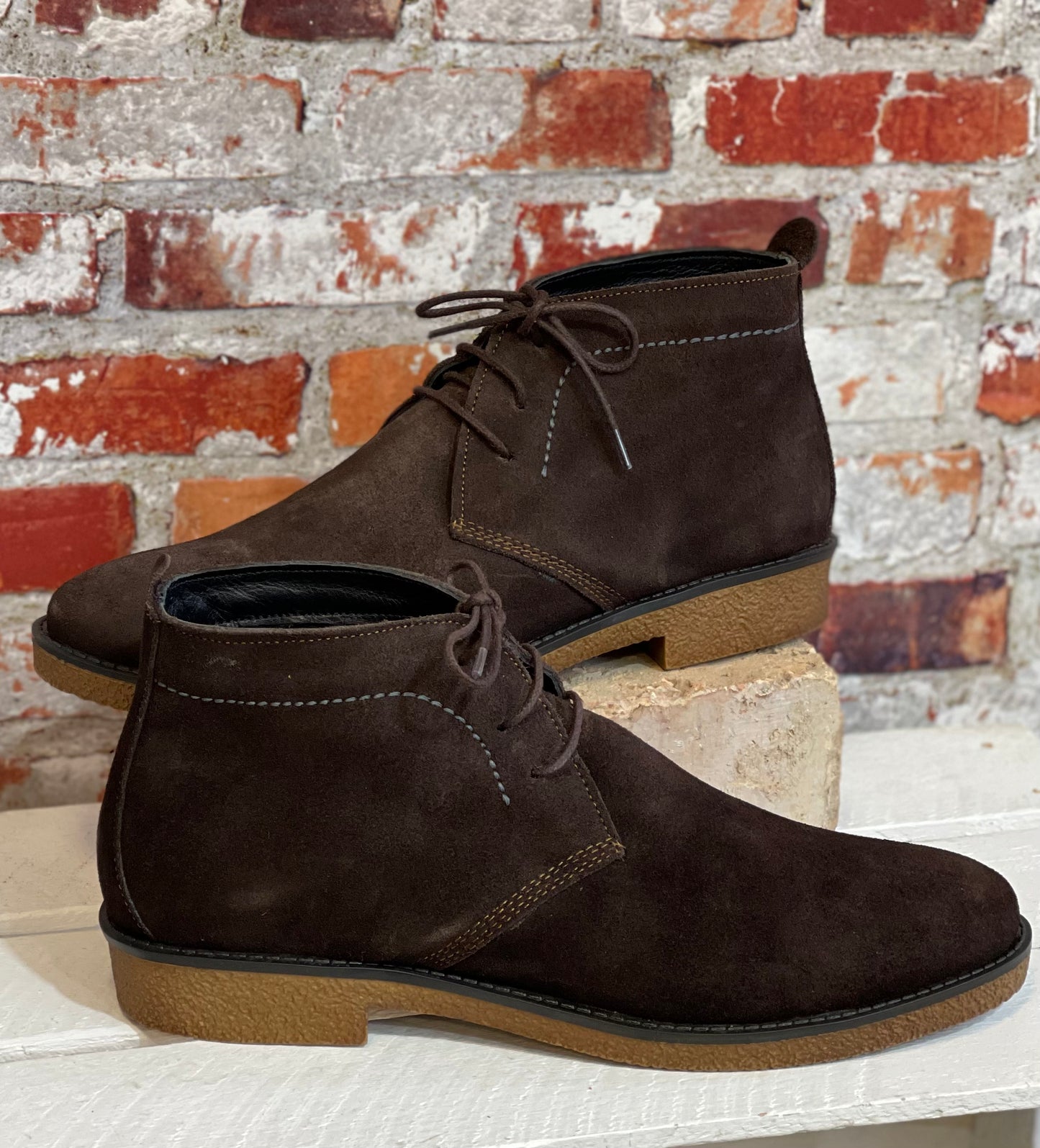 Lazy Dogz Mens - 'Baxter' Brown Leather Boot