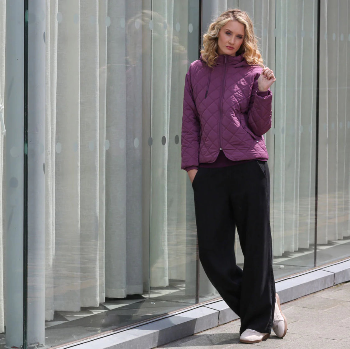 Rant & Rave - 'Elena’ Black Wide Leg Trouser