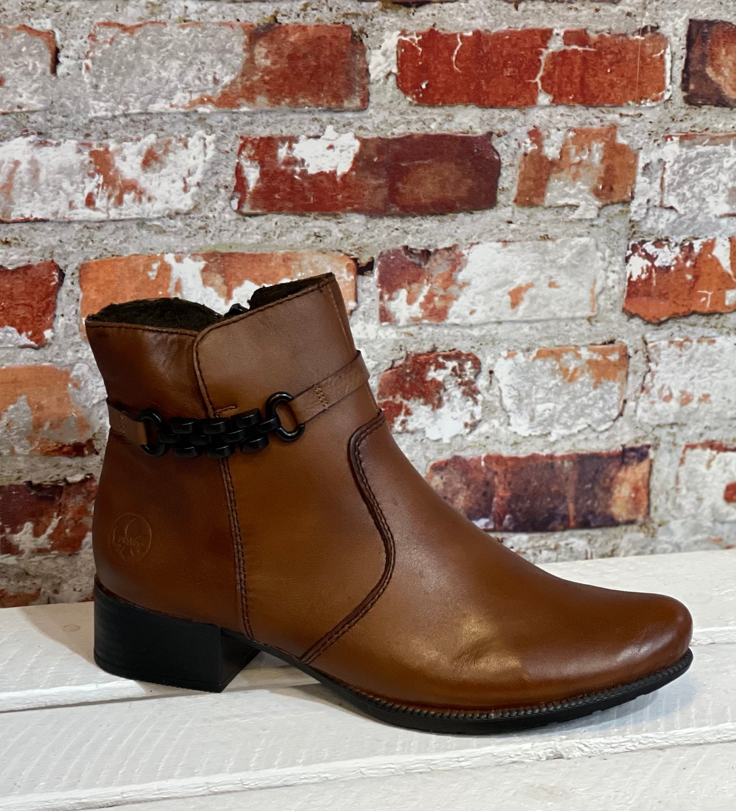 Rieker  - Tan Leather Boot