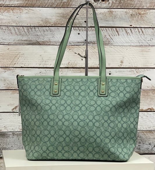 hannah k - Mint Green Print Handbag