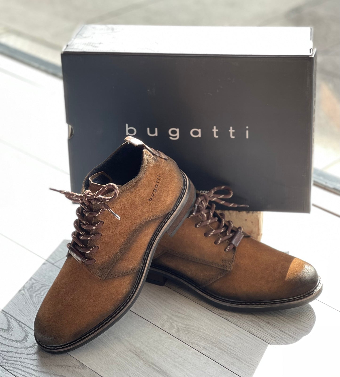 Bugatti - Cognac Mens Distressed Leather Boot