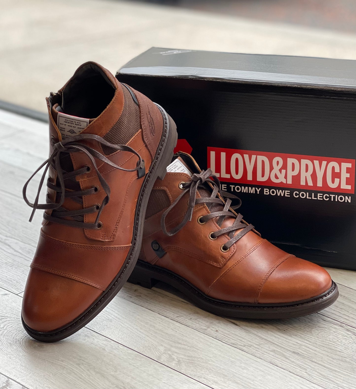 Tommy Bowe - 'Coombes' Mens Tan Leather Boot