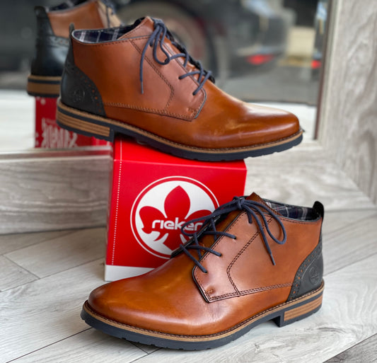 Rieker - Tan Mens Leather Boot