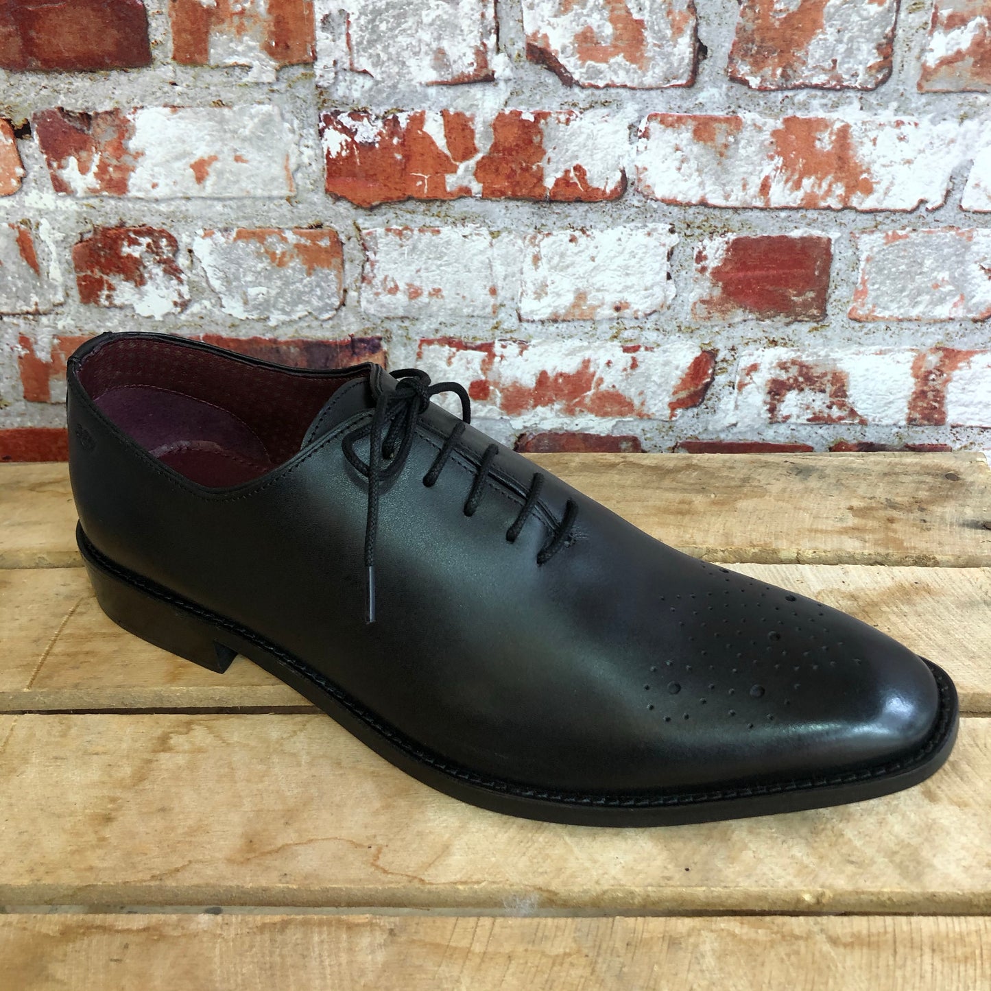 London Brogues - Black Leather Dress Shoe